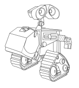 WALL-E. Šiukšlių princo istorija Internetinis Dažymas